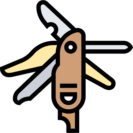 Swiss knife Meticulous Lineal Color icon