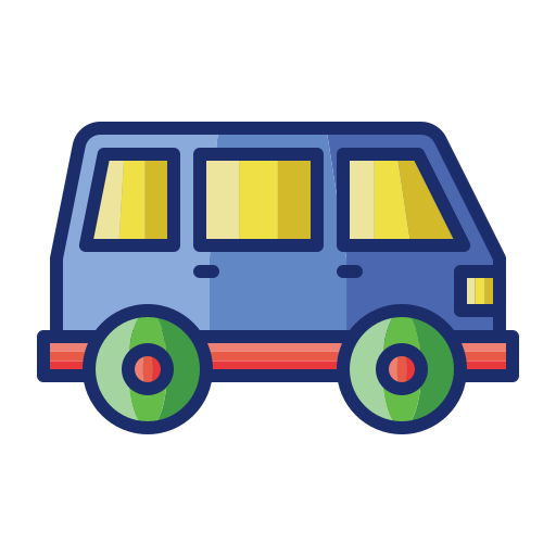 wagen Flaticons Lineal Color icon