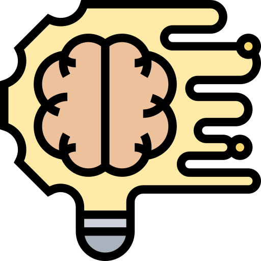 Creative brain Meticulous Lineal Color icon