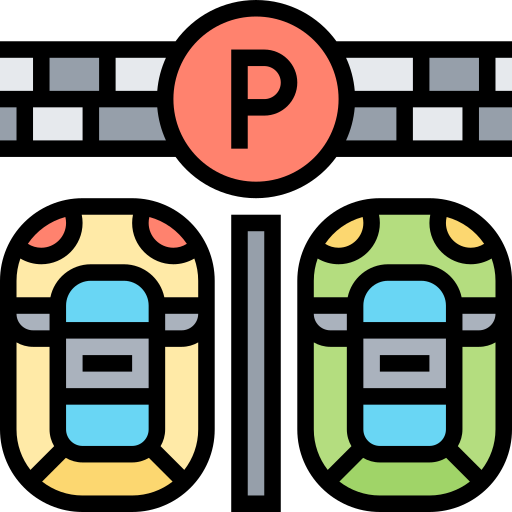 parkowanie auta Meticulous Lineal Color ikona