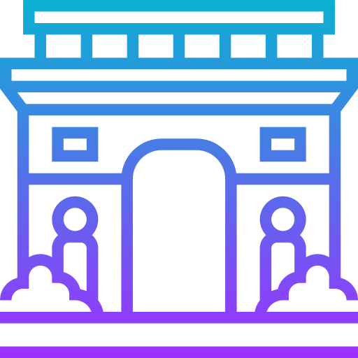 Arch of triumph Meticulous Gradient icon