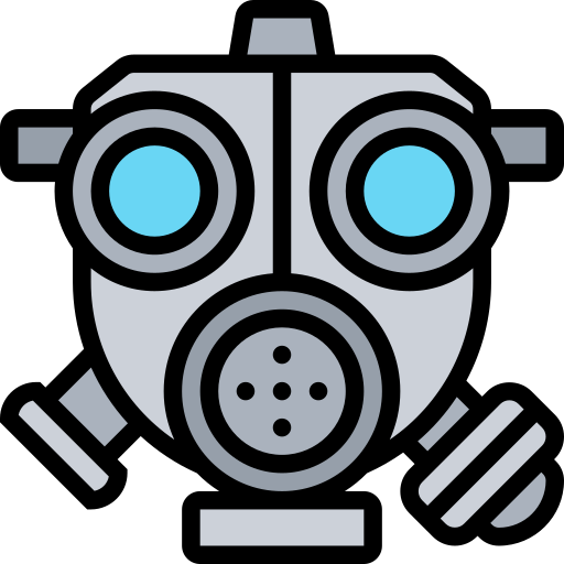 máscara de gas Meticulous Lineal Color icono