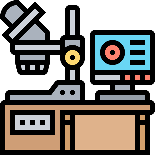 Microscope Meticulous Lineal Color icon