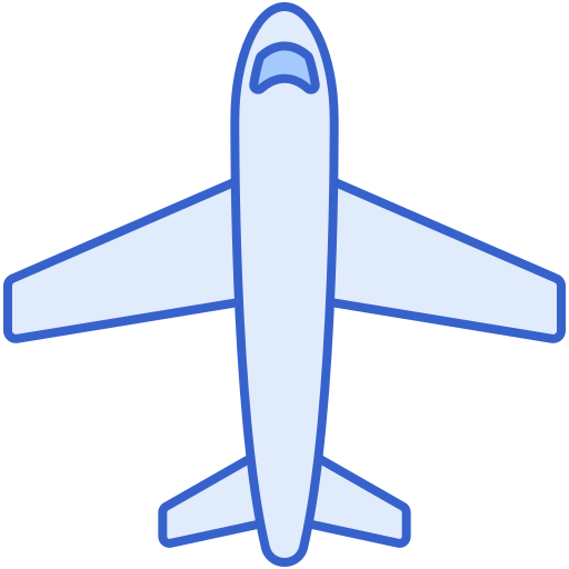 avión Flaticons Lineal Color icono