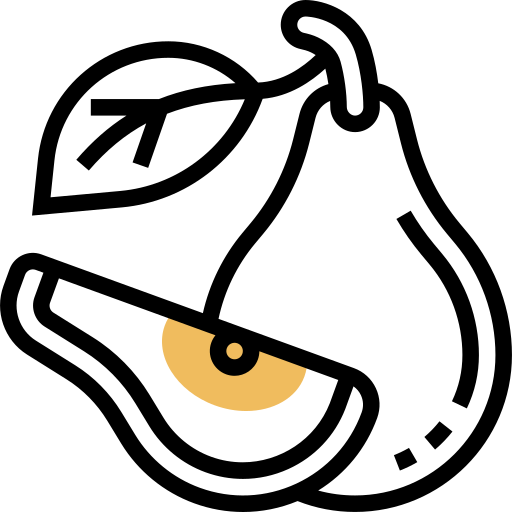 梨 Meticulous Yellow shadow icon