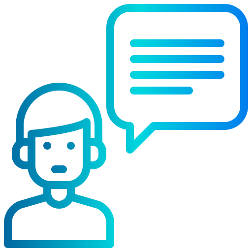 gesprek xnimrodx Lineal Gradient icoon