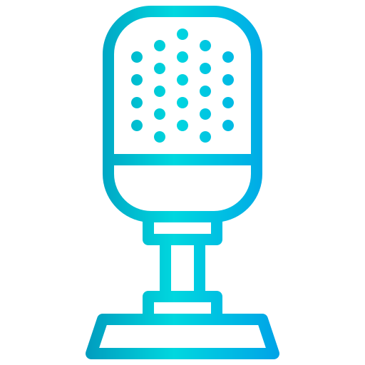 microphone xnimrodx Lineal Gradient Icône