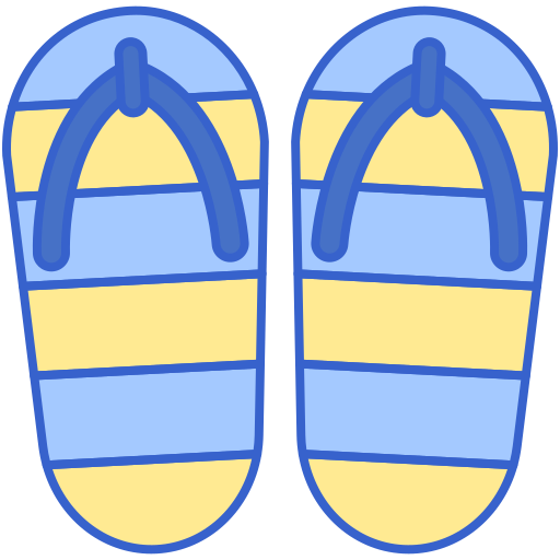 Flip flop Flaticons Lineal Color icon