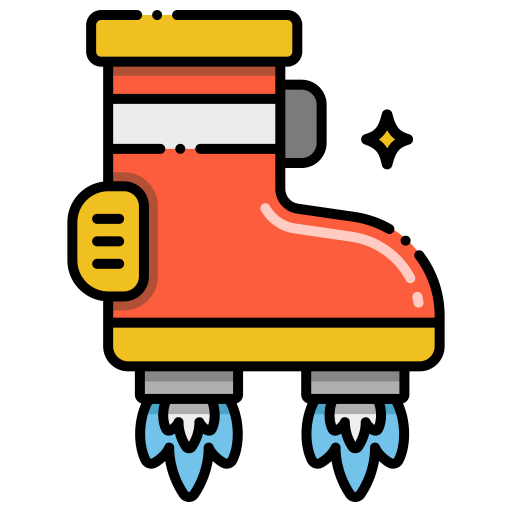 Flying boots Flaticons Flat Circular icon