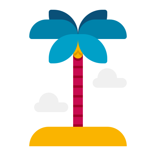 palmera Flaticons Flat icono