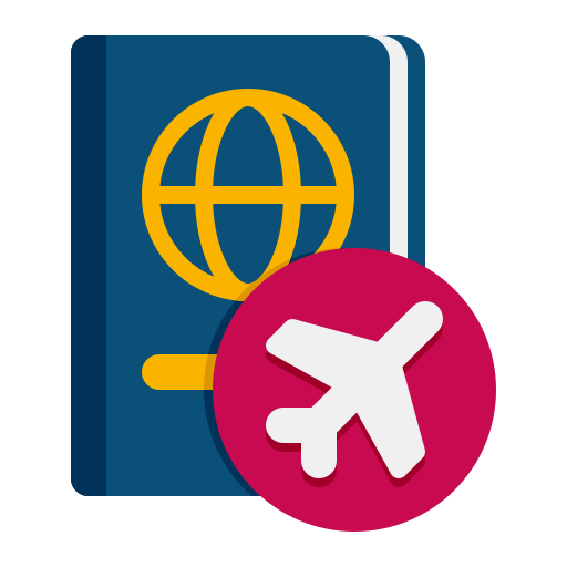 pasaporte Flaticons Flat icono