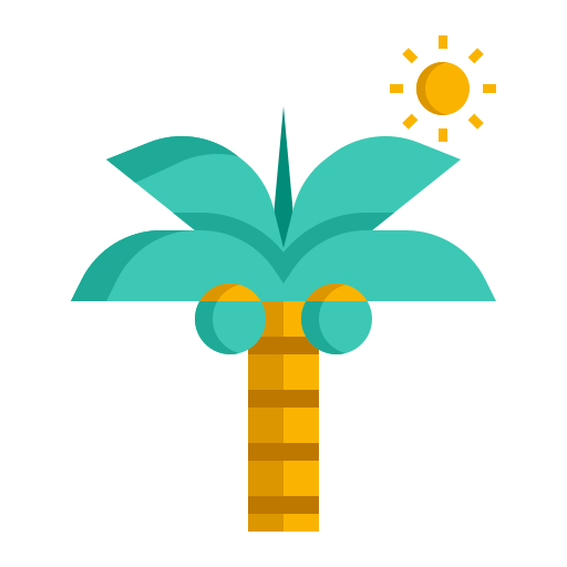 Palm tree Flaticons Flat icon