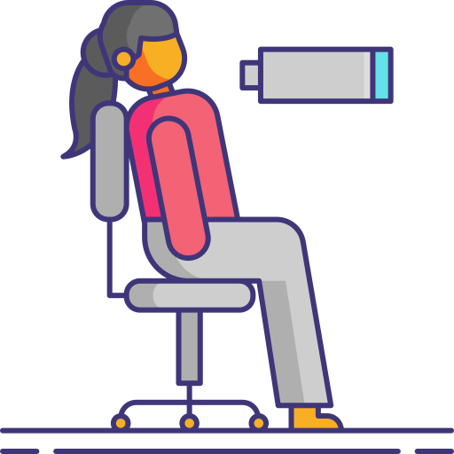 Exhausted Flaticons Lineal Color icon