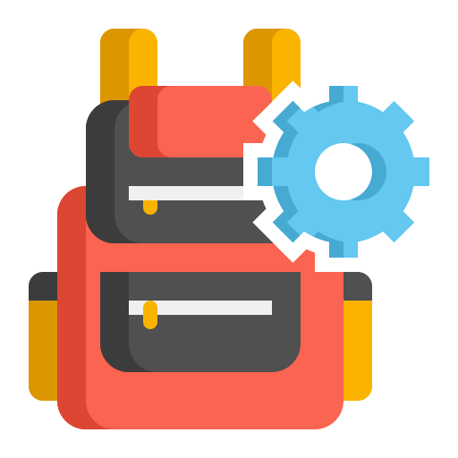 Backpack Flaticons Flat icon