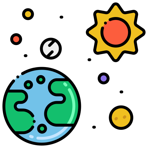 Space Flaticons Flat Circular icon