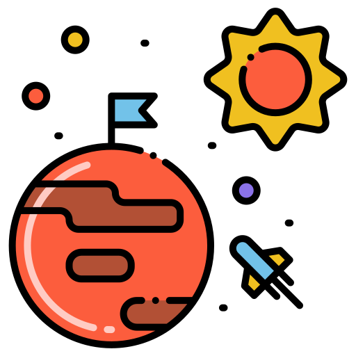 Space colonization Flaticons Flat Circular icon
