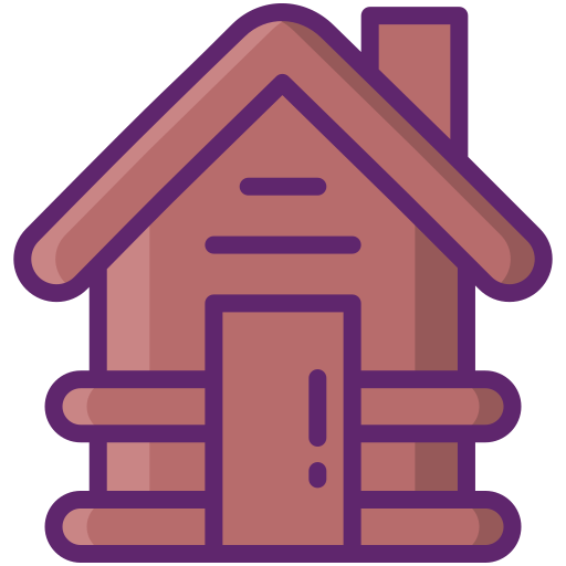 Cabin Flaticons Lineal Color icon