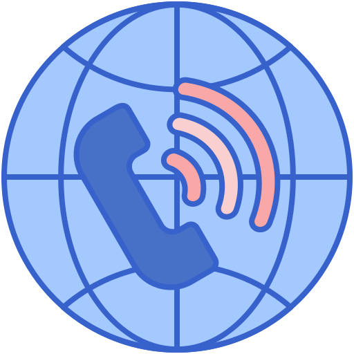 voip Flaticons Lineal Color Ícone