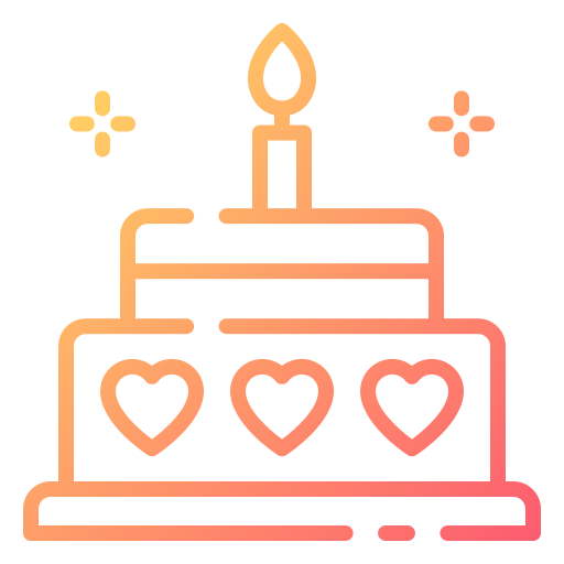 Birthday cake Good Ware Gradient icon