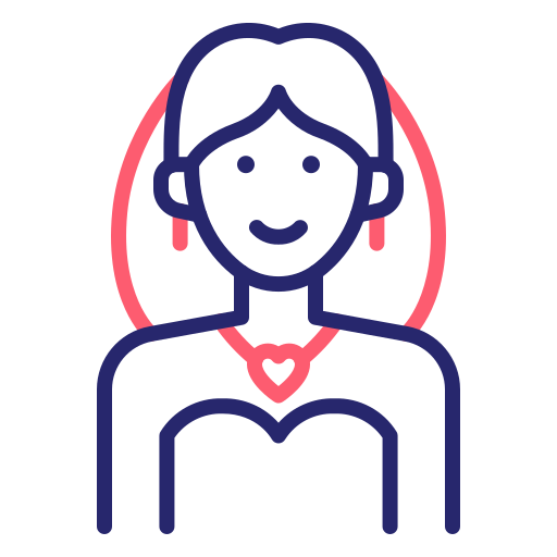 Bride Generic Outline Color icon