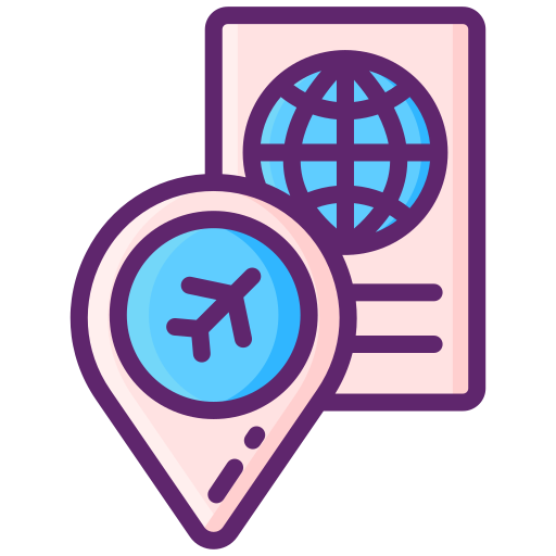 パスポート Flaticons Lineal Color icon