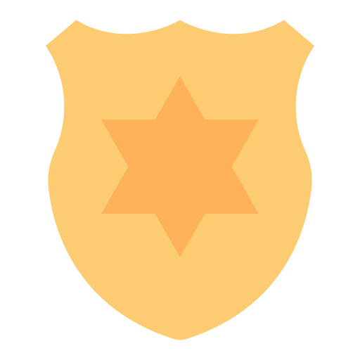 Police badge Good Ware Flat icon