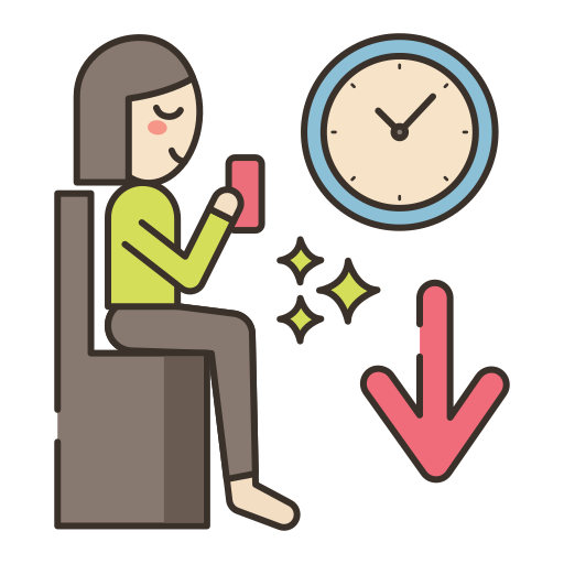 tiempo de inactividad Flaticons Lineal Color icono