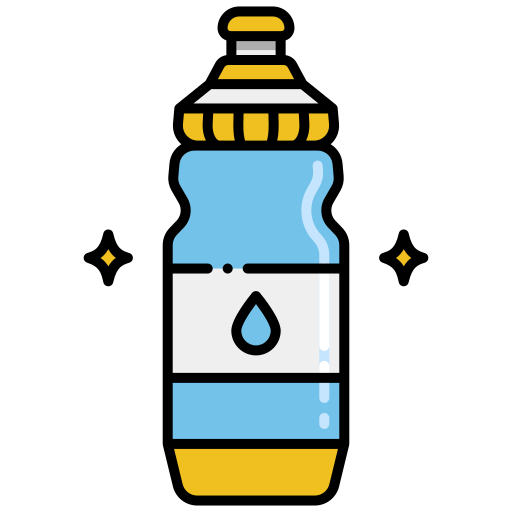 butelka wody Flaticons Lineal Color ikona