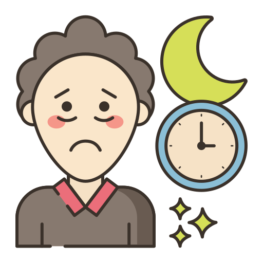 insomnie Flaticons Lineal Color Icône