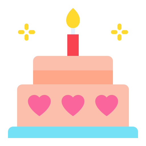 Birthday cake Good Ware Flat icon