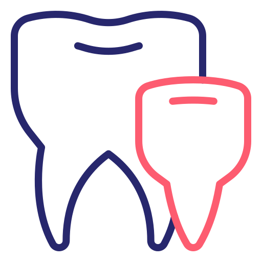 denti Generic Outline Color icona