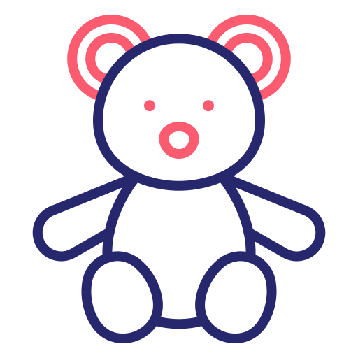 плюшевый мишка Generic Outline Color иконка