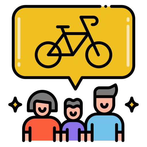 ciclista Flaticons Lineal Color icono