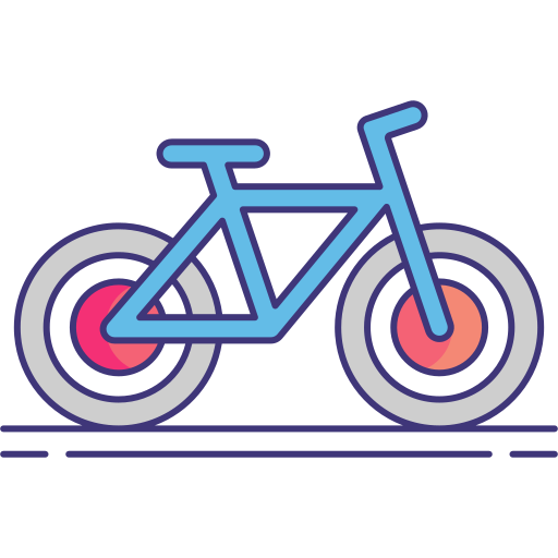 vélo Flaticons Lineal Color Icône
