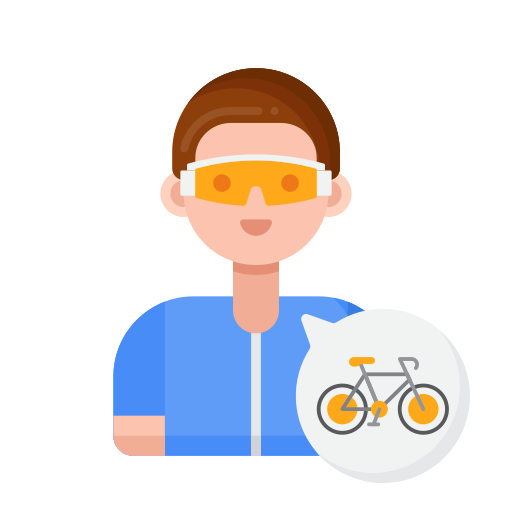 Cyclist Flaticons Flat icon