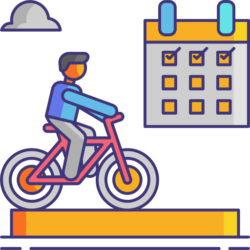 ciclismo Flaticons Lineal Color icono