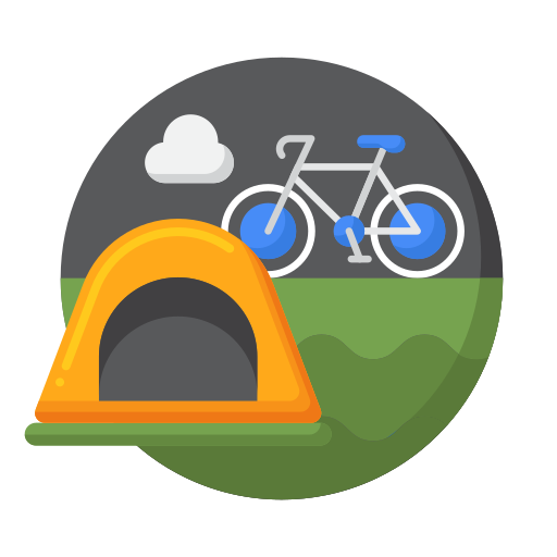 tenda da campeggio Flaticons Flat icona