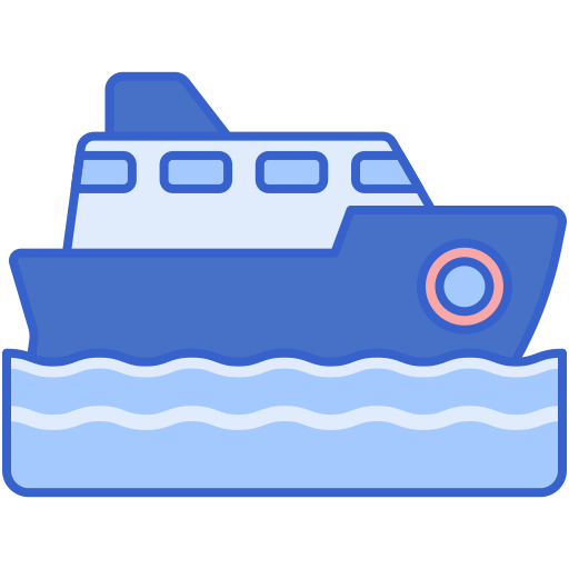 Boat Flaticons Lineal Color icon