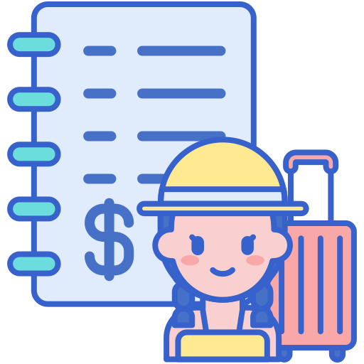 Budget Flaticons Lineal Color icon