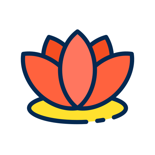 kwiat lotosu Good Ware Lineal Color ikona