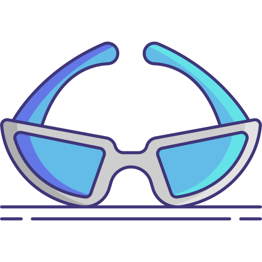 Sunglasses Flaticons Lineal Color icon