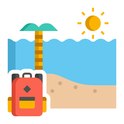 해변 Flaticons Flat icon