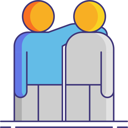 Friendship Flaticons Lineal Color icon