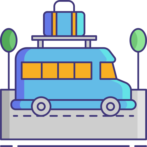 Road trip Flaticons Lineal Color icon