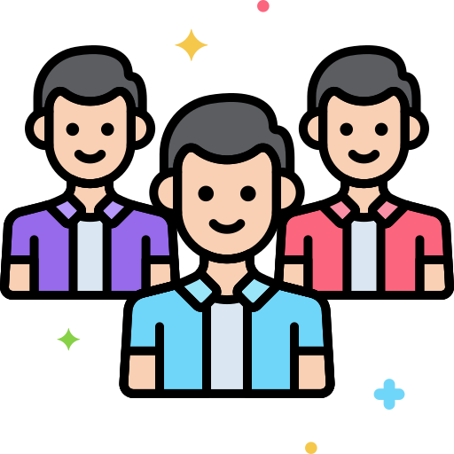 persone Flaticons Lineal Color icona