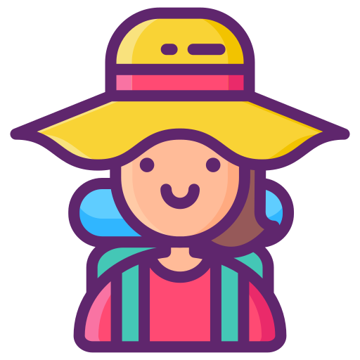 tourist Flaticons Lineal Color icon