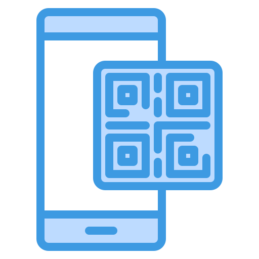 Qr code scan Generic Blue icon