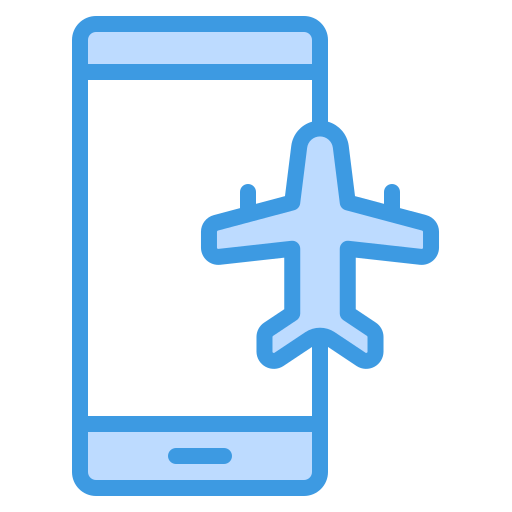 Airplane mode Generic Blue icon