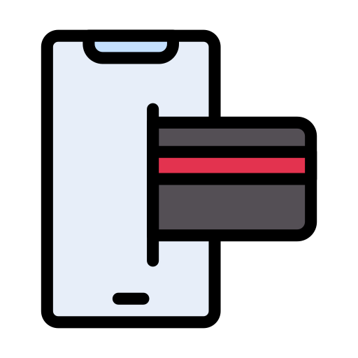 オンライン支払い Vector Stall Lineal Color icon