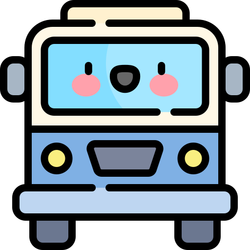 bus Kawaii Lineal color icon